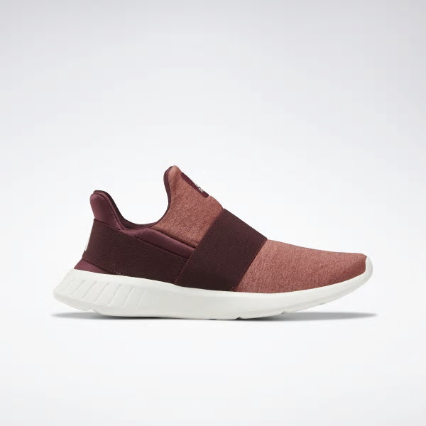 Reebok Lite Slip-On Running Shoes For Women Colour:Burgundy/Rose